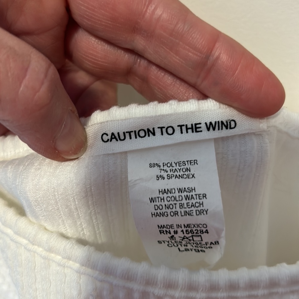 White bodysuit - Picture 2 of 2